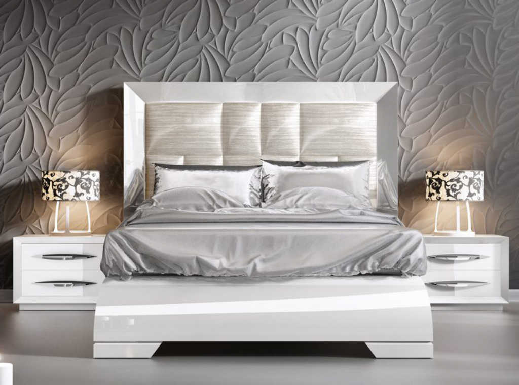 Кровать Carmen (160x200) белая без ящика для белья